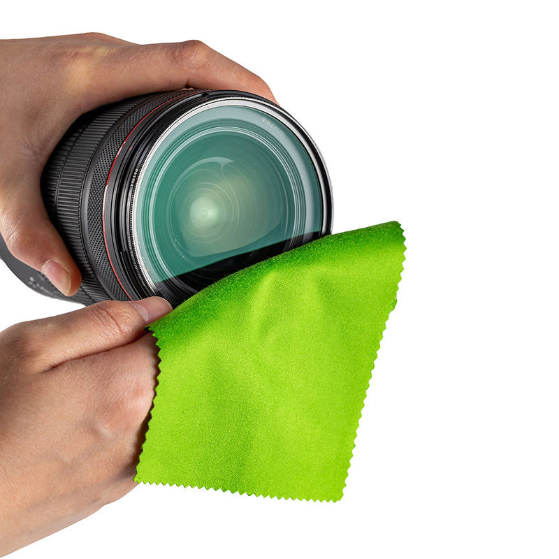 Reusable Microfiber Glasses Cloth Foldable Glasses Polisher Customized Color