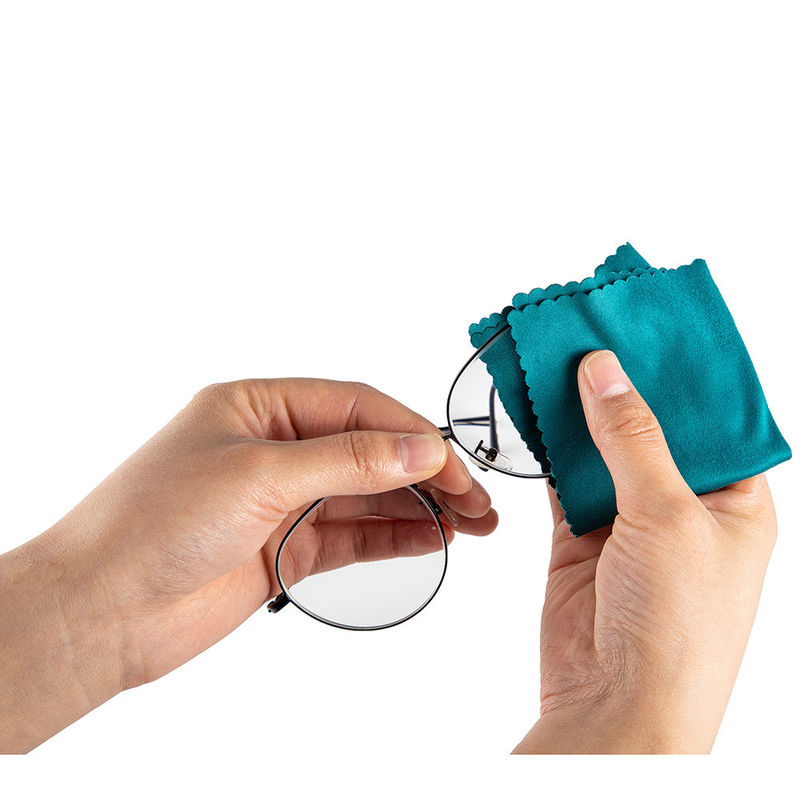 210gsm Microfiber Glasses Cloth Customized Color Reusable For Camera Lens