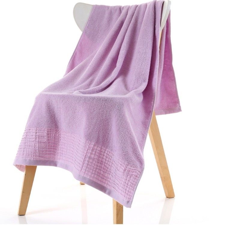 Plush Microfiber Bath Towel Customized Color For Hotel Home Hair Drying